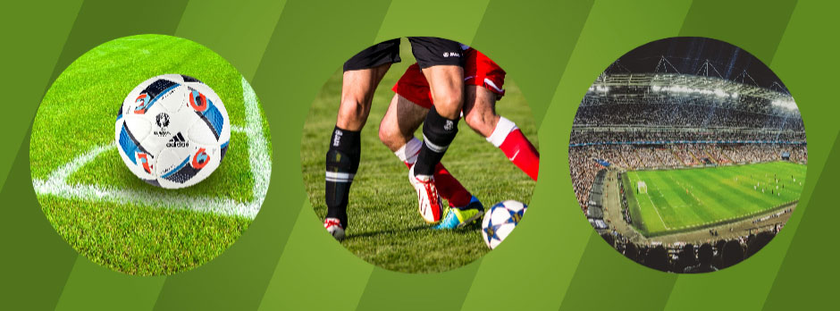 Soccer images: ball, players, and stadium