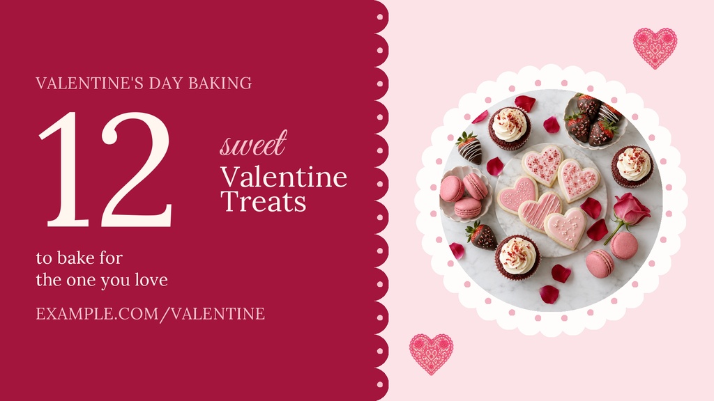 Preview for 12 Sweet Valentine Treats Landscape Graphic Template