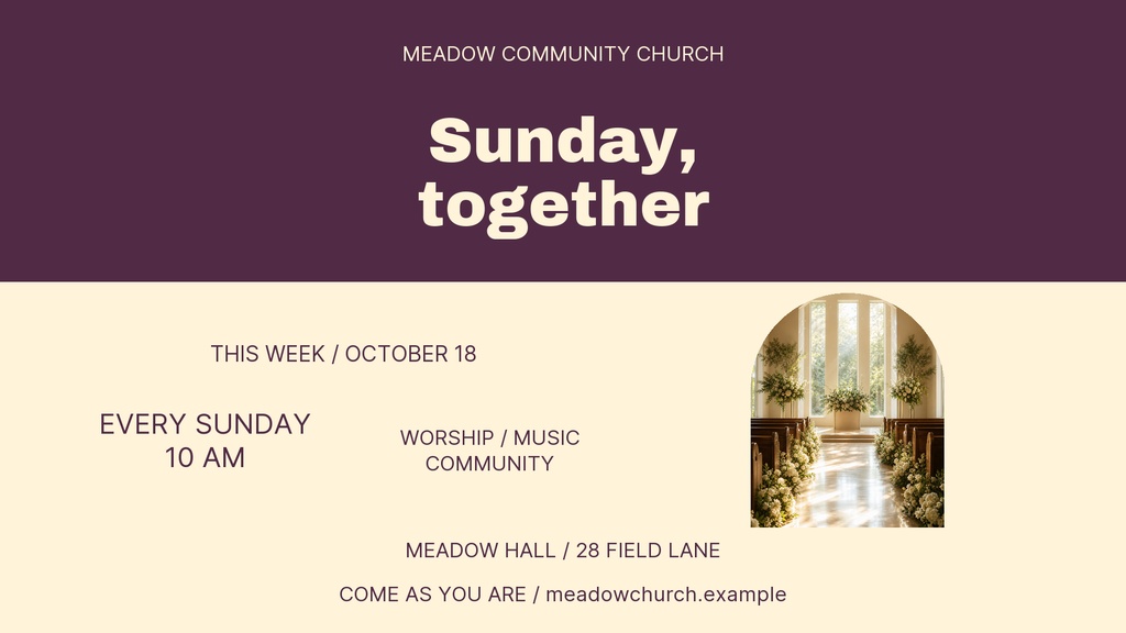 Preview for Sunday Together Landscape Graphic Template