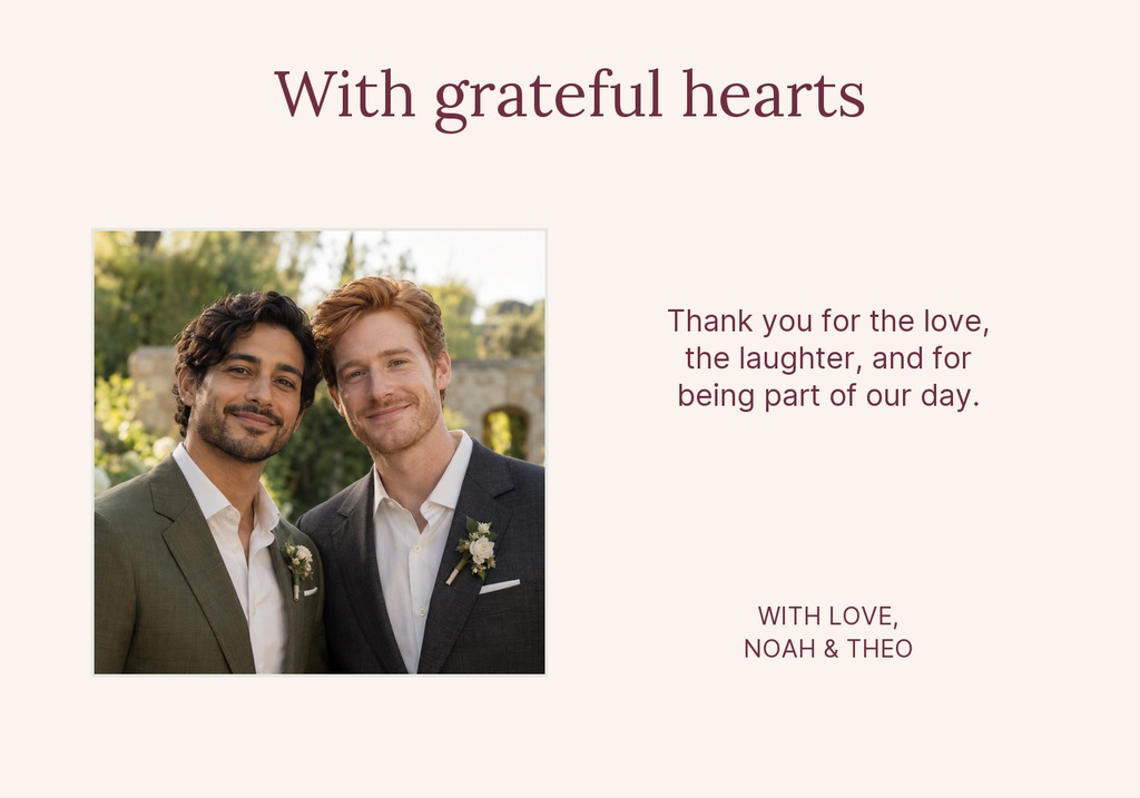 Preview for The Garden Chapter Thank-you Card Template