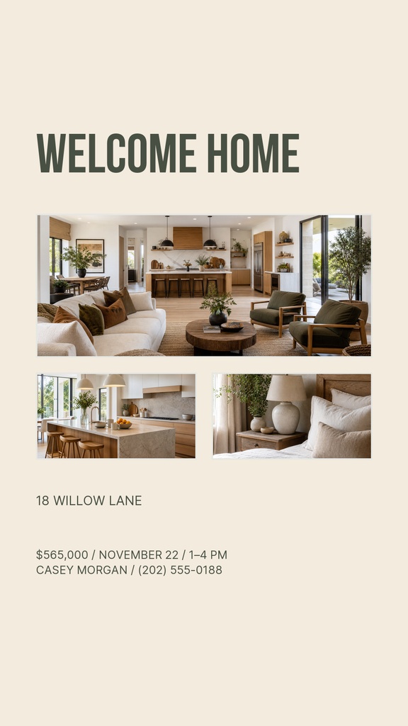 Preview for Cottage On Willow Lane Story Opener Template