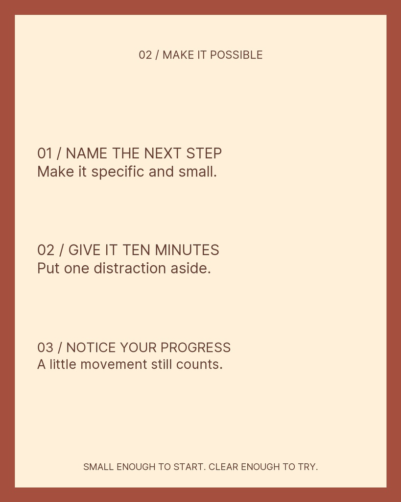 Preview for One Thing At A Time Carousel Detail Template