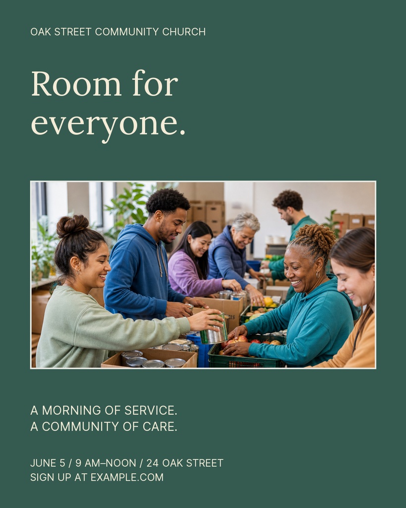 Preview for Room For Everyone Portrait Post Template