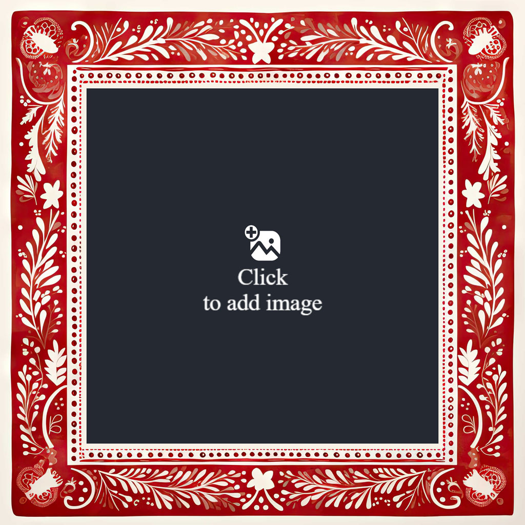 A family of three smiling together in winter clothing