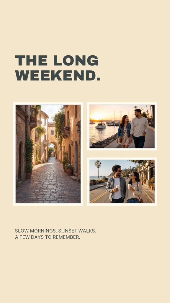 Preview for The Long Weekend Album Story Opener Template